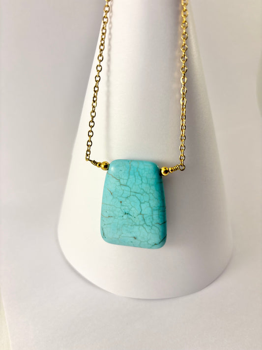 Collier en Howlite – Sérénité & Équilibre intérieur
